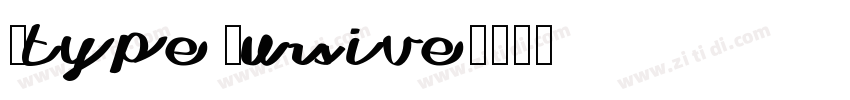Mtype Cursive字体转换